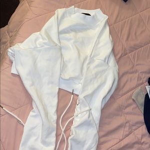 Long sleeve cropped sweater